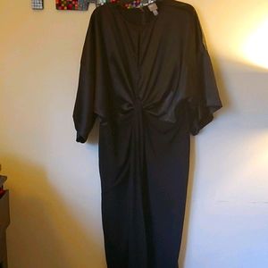 After Five Satin Wrap Knot Dress